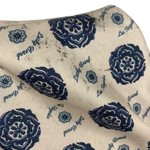 LUCKY BRAND Raya Brown Leather Patchwork Adjustable Crossbody Bag Boho Vintage - Picture 13 of 14